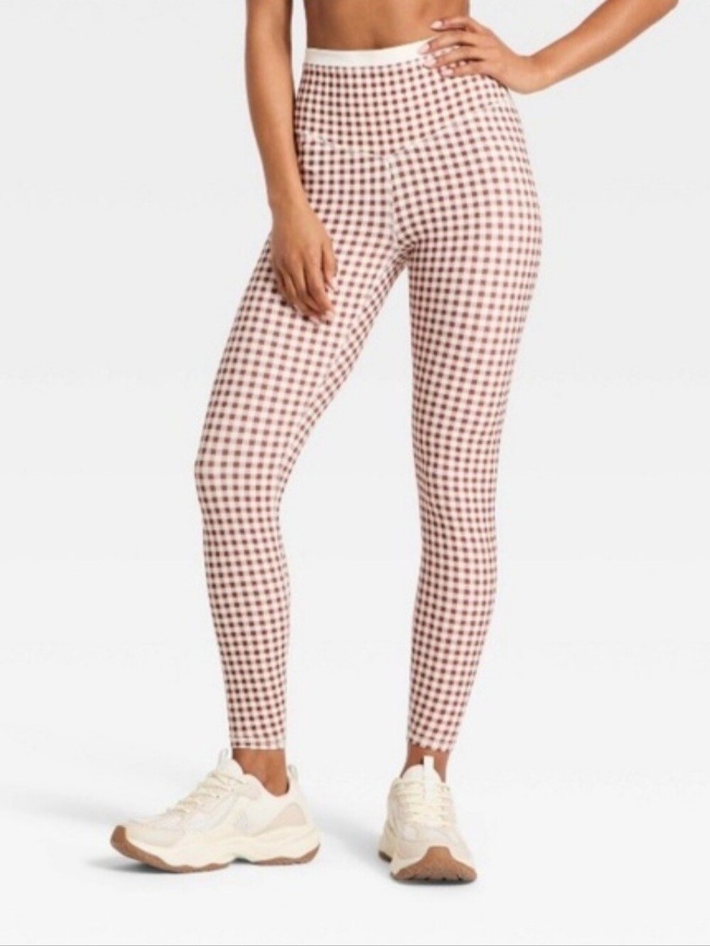 Women's High-Rise Piped 7/8 Leggings - JoyLab Black
